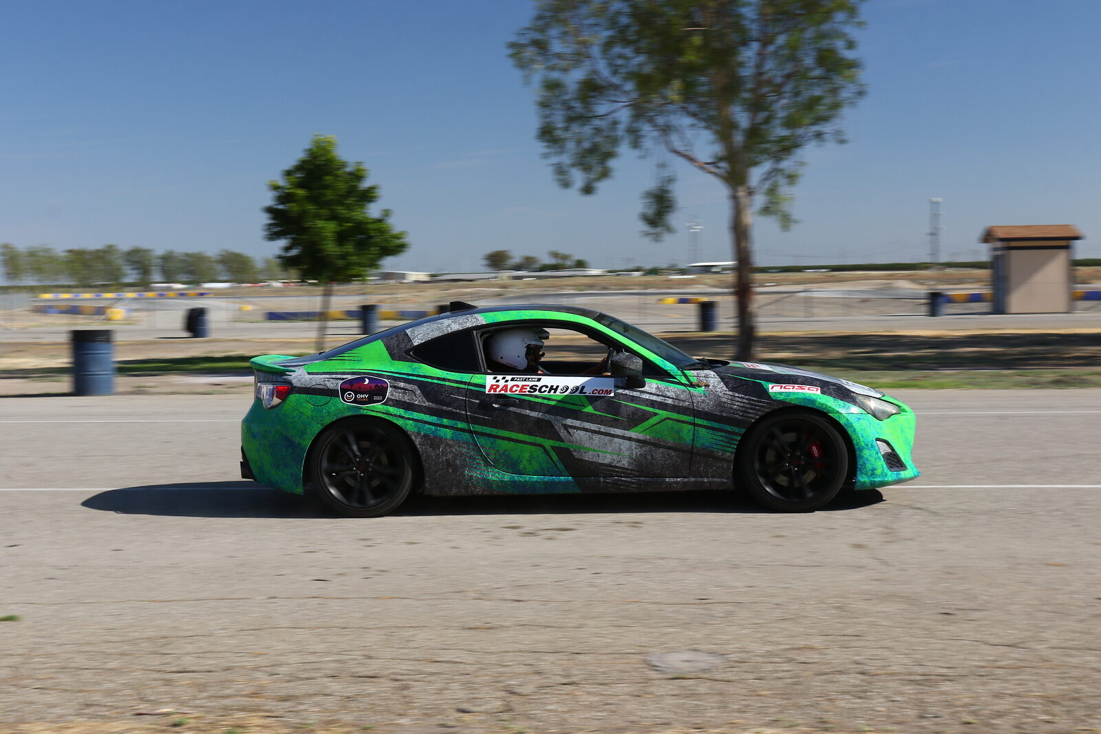 A FastLane car on the Buttonwillow circuit