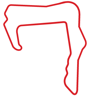 Buttonwillow Race 25 configuration track map