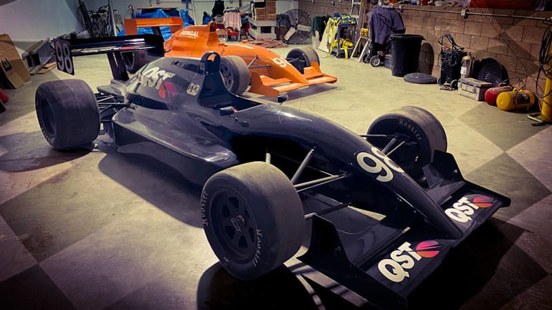 The FastLane Lola T93/20 Indy Lights car at Buttonwillow Raceway Park.