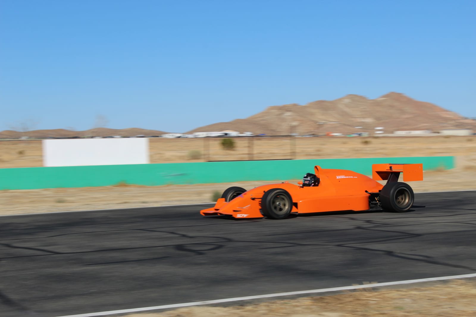 The FastLane Lola T93/20 Indy Lights car at Buttonwillow Raceway Park.