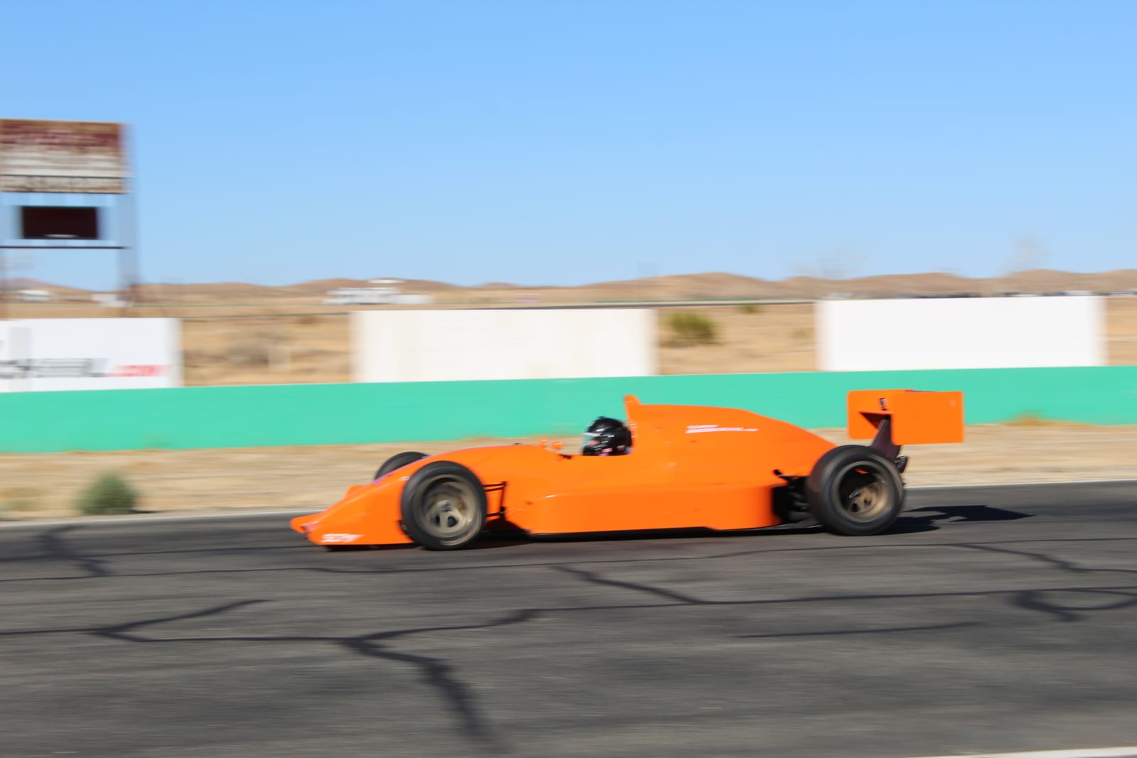 The FastLane Lola T93/20 Indy Lights car at Buttonwillow Raceway Park.