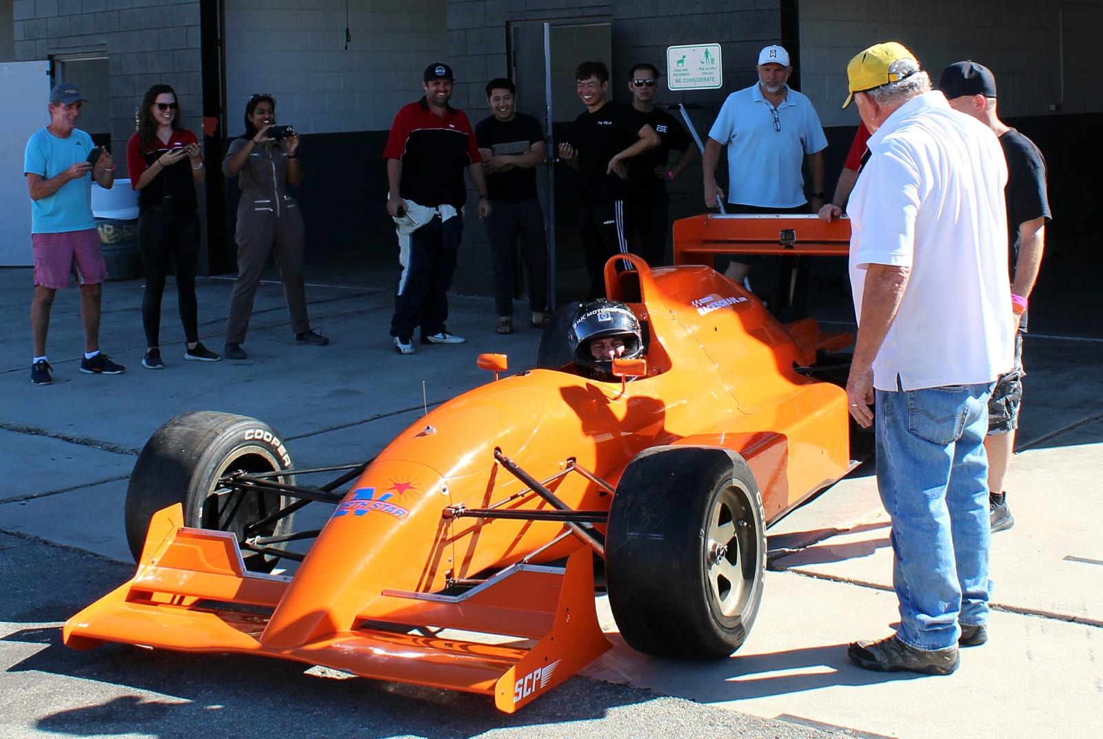 The FastLane Lola T93/20 Indy Lights car at Buttonwillow Raceway Park.