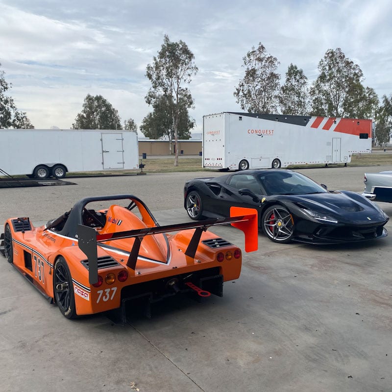 The FastLane Radical SR3 sports racer at Buttonwillow Raceway Park.