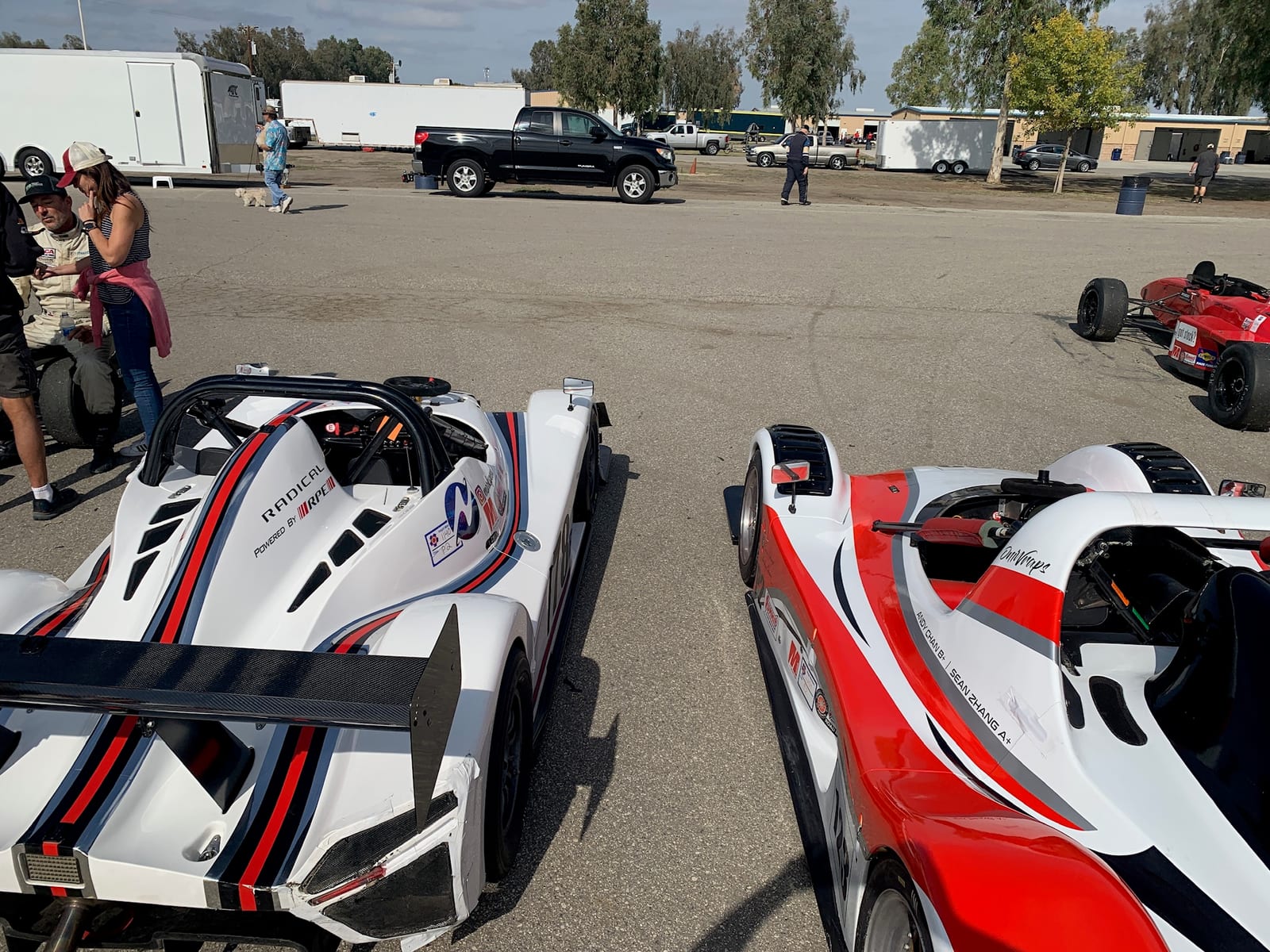 The FastLane Radical SR3 sports racer at Buttonwillow Raceway Park.