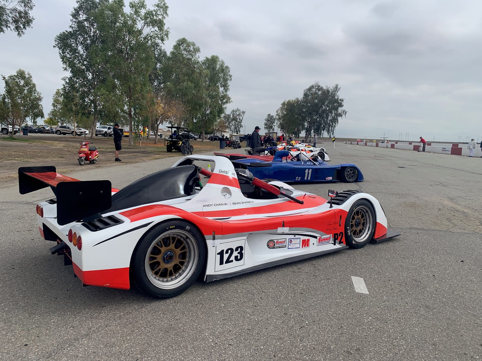 The FastLane Radical SR3 sports racer at Buttonwillow Raceway Park.
