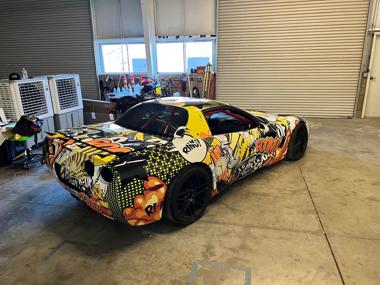 The FastLane Spec Corvette at Buttonwillow Raceway Park.