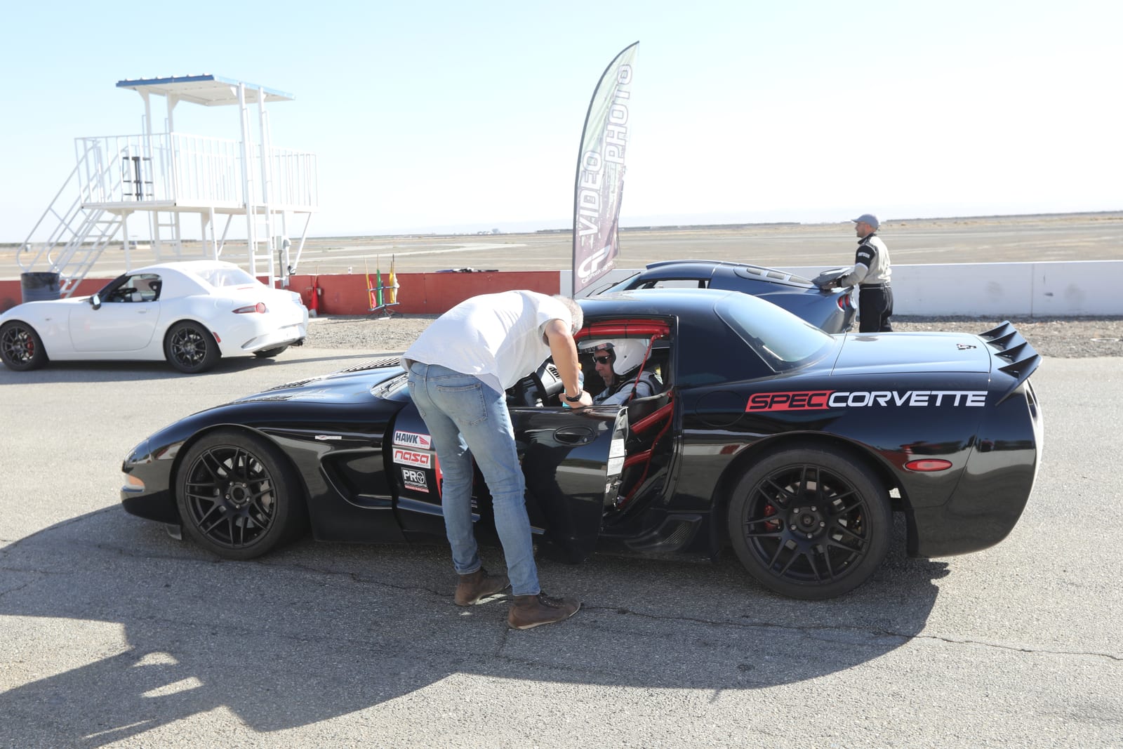The FastLane Spec Corvette at Buttonwillow Raceway Park.