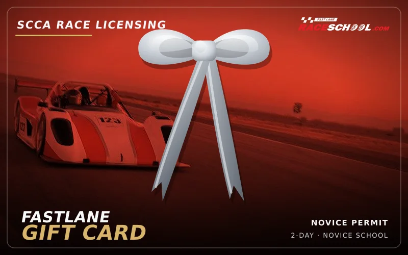 SCCA Race Licensing Novice Permit gift certificate