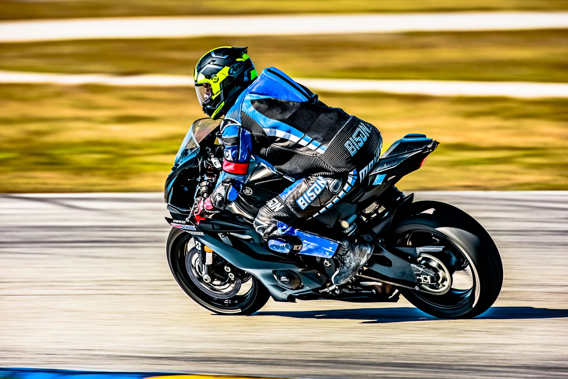 A motorcycle on track at Buttonwillow Raceway Park